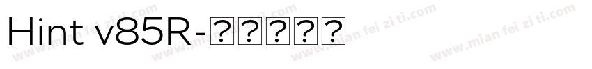 Hint v85R字体转换